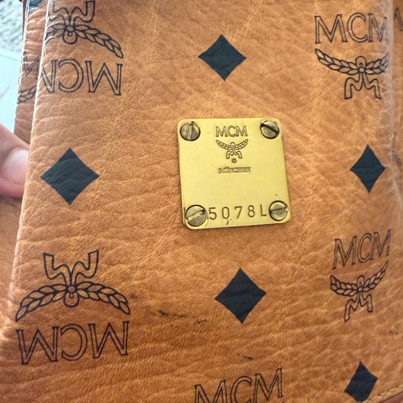 MCM Brown Leather Crossbody Bag - Picture 4 of 7